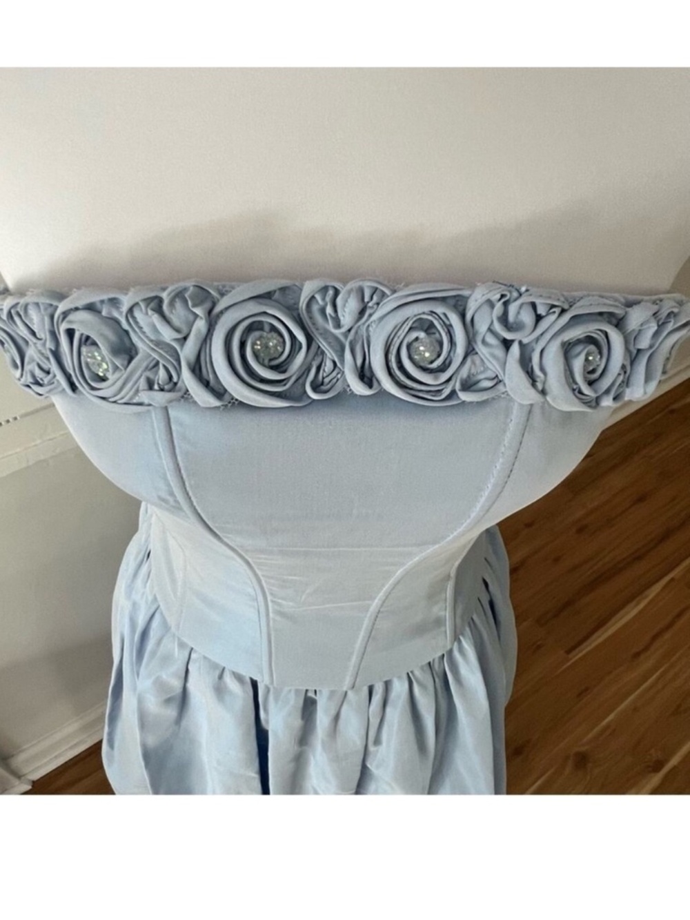 Vintage XS Formal Dress Mcclintock Gunne Sax Strapless Gown Fairy Princess Hoco - Picture 10 of 15